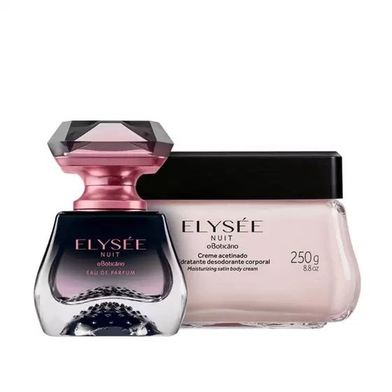 Combo Presente Dia das Mães Elysée Nuit: Eau de Parfum 50ml + Hidratante Desodorante 250g + Caixa de Presente